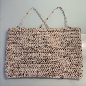 handmade crochet tank top with lace up back